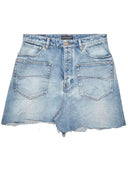 Balenciaga Organic Cotton Denim Mini Skirt