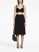 Balenciaga Tweed Midi falda