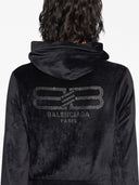 Balenciaga Velvet Zip Up Hoodie