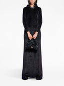 Balenciaga Velvet Zip Up Hoodie