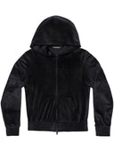 Balenciaga Velvet Zip Up Hoodie