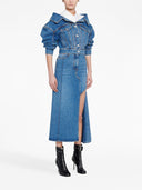 Alexander Mc Queen Denim Midi Skirt