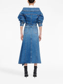 Alexander Mc Queen Denim Midi Skirt