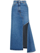 Alexander Mc Queen Denim Midi Skirt