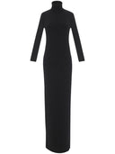 Saint Laurent Virgin Wool Long Dress