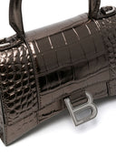 Balenciaga timeglass liten skinn topphåndtakpose