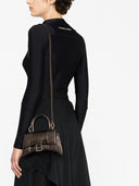 Balenciaga timeglass liten skinn topphåndtakpose