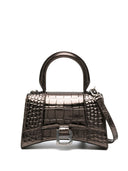 Balenciaga timeglass liten skinn topphåndtakpose