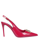 Dolce&Gabbana Cruise Leather Slingback Pumps