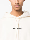 Jil Sander Logo Cotton Hoodie