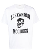 Maglietta di cotone organico di Alexander Mc Queen Logo