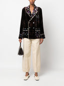 Pierre Louis Mascia Double Breasted Silk Blend Jacket