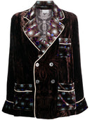 Pierre Louis Mascia Double Breasted Silk Blend Jacket