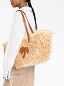 Palm Angels Raffia Bucket Bag