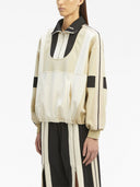 Palm Angels Color Block Half Zip Jacket