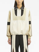Palm Angels Color Block Half Zip Jacket