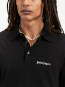 Palm Angels Embroidered Logo Cotton Polo Shirt