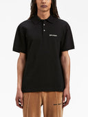 Palm Angels Embroidered Logo Cotton Polo Shirt