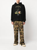 Palm Angels Camouflage Print Cotton Trousers