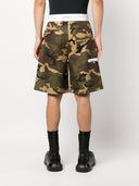 Palm Angels Camuflage con estampado pantalones cortos de algodón