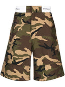 Palm Angels Camuflage con estampado pantalones cortos de algodón