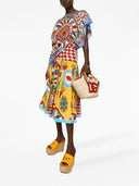 Dolce&Gabbana Cruise Majolica Print Silk Blouse
