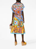 Dolce&Gabbana Cruise Majolica Print Silk Blouse