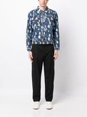 Billionaire Camouflage Print Denim Jacket