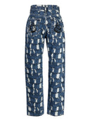 Billionaire Camouflage Print Denim Jeans