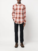 BARENA -Scheck -Druck -Baumwoll -Mischhemd