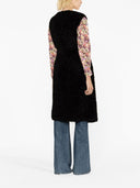 Parosh Long Faux Fur Waistcoat