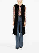 Parosh Long Faux Fur Waistcoat
