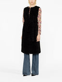 Parosh Long Faux Fur Waistcoat