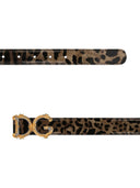 Dolce & Gabbana Dg Barocco Leather Belt