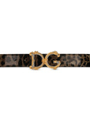Dolce & Gabbana Dg Barocco Leather Belt