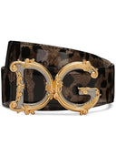 Dolce & Gabbana Dg Barocco Leather Belt