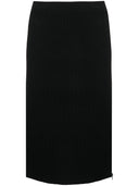 Tom Ford Zipped Ribbed Silk Skirt