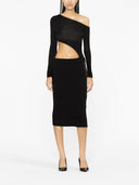Tom Ford Zipped Ribbed Silk Skirt
