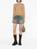 Palm Angels Denim Mini Skirt