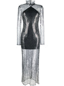 Taller Marmo Pre Tina Transparent Long Dress With Sequins