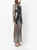 Taller Marmo Pre Tina Transparent Long Dress With Sequins