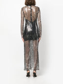 Taller Marmo Pre Tina Transparent Long Dress With Sequins
