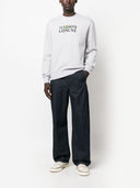 Maison Kitsune' Logo Cotton Crewneck Sweashirt