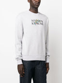 Maison Kitsune' Logo Cotton Crewneck Sweashirt