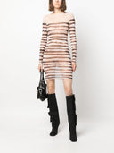 Jean Paul Gaultier X Knwls Striped Short Dress