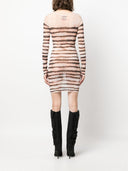 Jean Paul Gaultier X Knwls Striped Short Dress