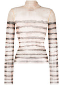 Jean Paul Gaultier X Knwls Striped Long Sleeve Top