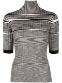 Missoni Space Dyed Cashmere And Silk Blend Turtleneck Sweater