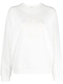 Tory Burch Logo Sponged Cotton Sweatshirt