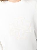 Tory Burch Logo Sponged Cotton Sweatshirt